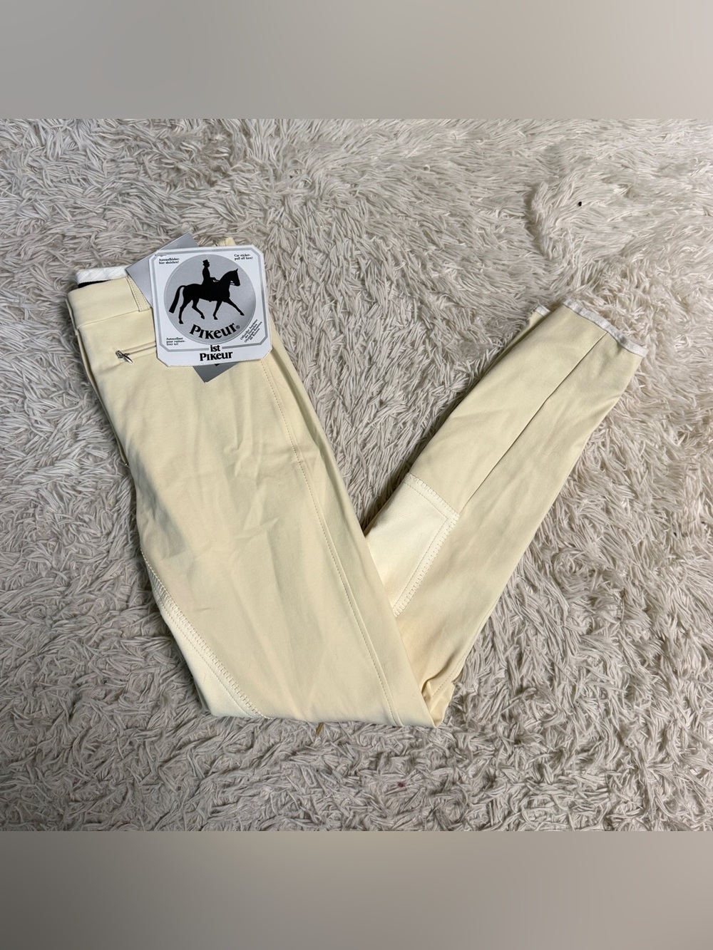 New Women’s Size 30L Off White Pikeur Full Seat Horseback Riding Breeches